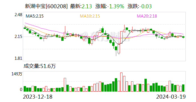 新湖中宝：4月8日召开2024年第三次临时股东大会